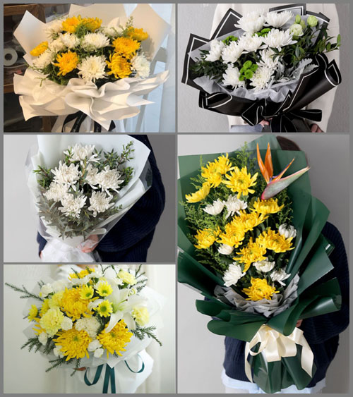 河南南阳卧龙区英庄镇堰岔村白事花束代送